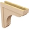 Ekena Millwork 6"W x 24"D x 24"H Thin Warren Rough Cedar Woodgrain TimberThane Corbel, Primed Tan CORUR06X24X24WARRCPR - alternate 4